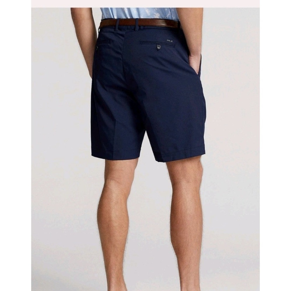 RLX Ralph Lauren Mens 32 Classic Fit Twill Golf Shorts French Navy Blue 9 Inch